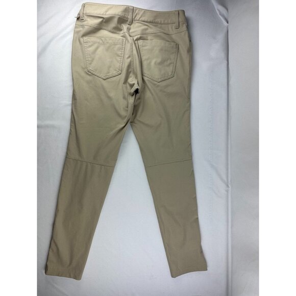 Lululemon ABC Pants Mens 30x30 Khaki Slim Fit Warpstreme Trouser Preppy - Picture 2 of 8